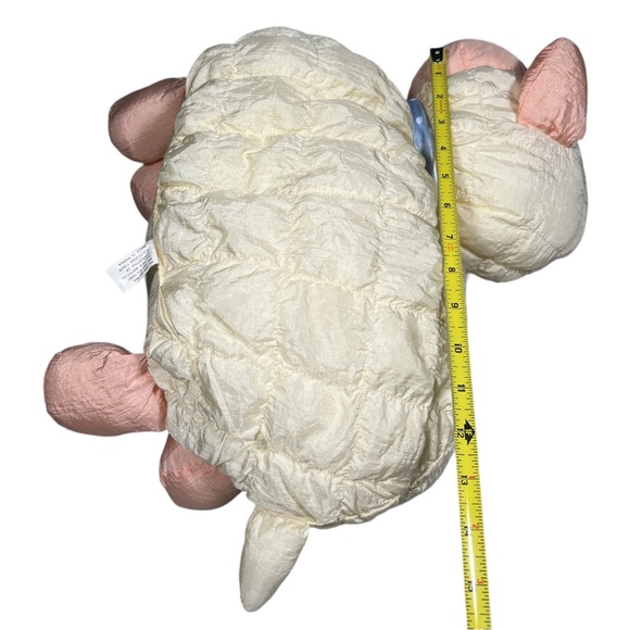 MOON BEAM KOREA LAMB SHEEP PUFFY PARACHUTE NYLON PLUSH BLUE POLKA DOT RIBBON - Picture 7 of 8